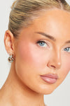 Silver Knot Detail Drop Earrings