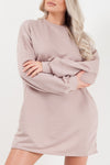 Stone Oversized Sweater Dress
