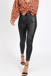 Black Wet Look High Waisted Leggings