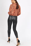Black Wet Look High Waisted Leggings