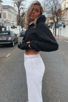 Black Basic Oversized Hoodie