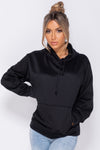 Black Basic Oversized Hoodie