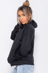 Black Basic Oversized Hoodie