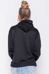 Black Basic Oversized Hoodie