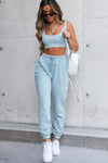 Baby Blue Premium Drawstring Joggers