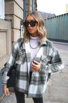 Pink Check Oversized Shacket