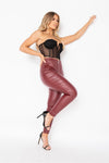 Black Bustier Mesh Corset Detail Crop Top