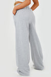 Light Grey Wide Leg Jogging Trousers