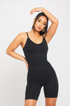 Black Sculpting Seamless Adjustable Playsuit