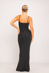 Black Spaghetti Strap Maxi Dress