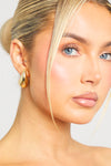 Gold Chunky Teardrop Earrings